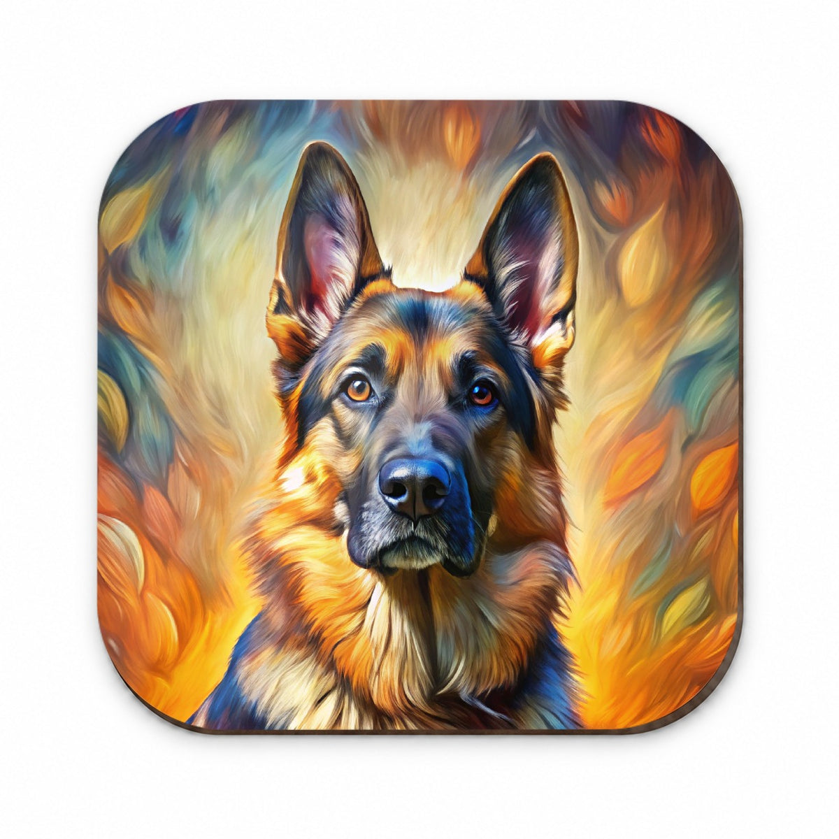 German Shepherd Dog Expressionism Art Fridge Magnet