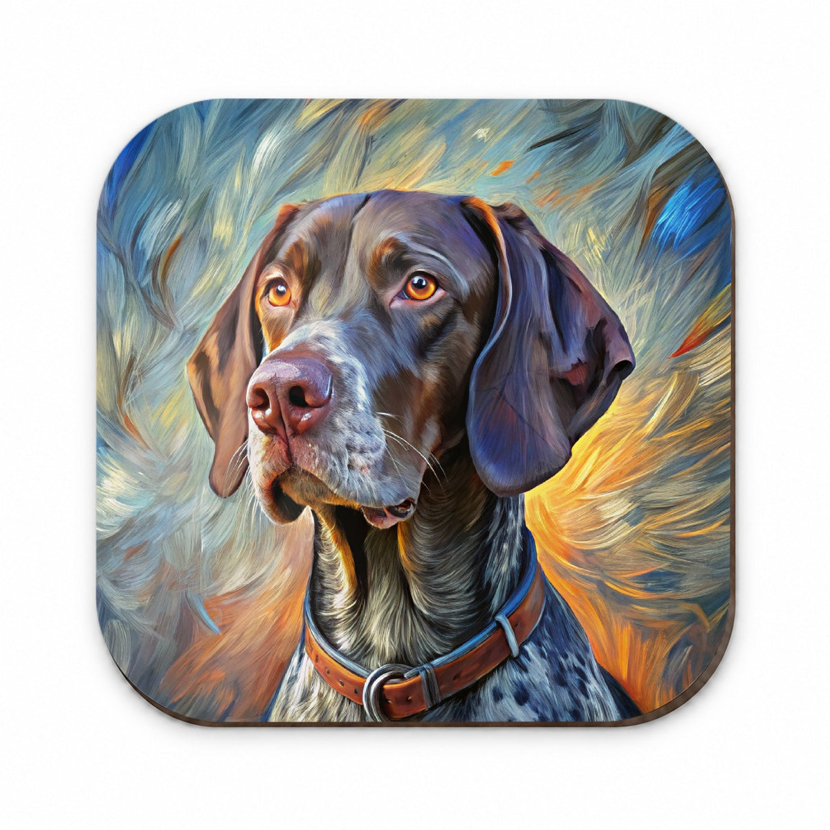 German Shorthaired Pointer Dog Expressionism Art Fridge Magnet
