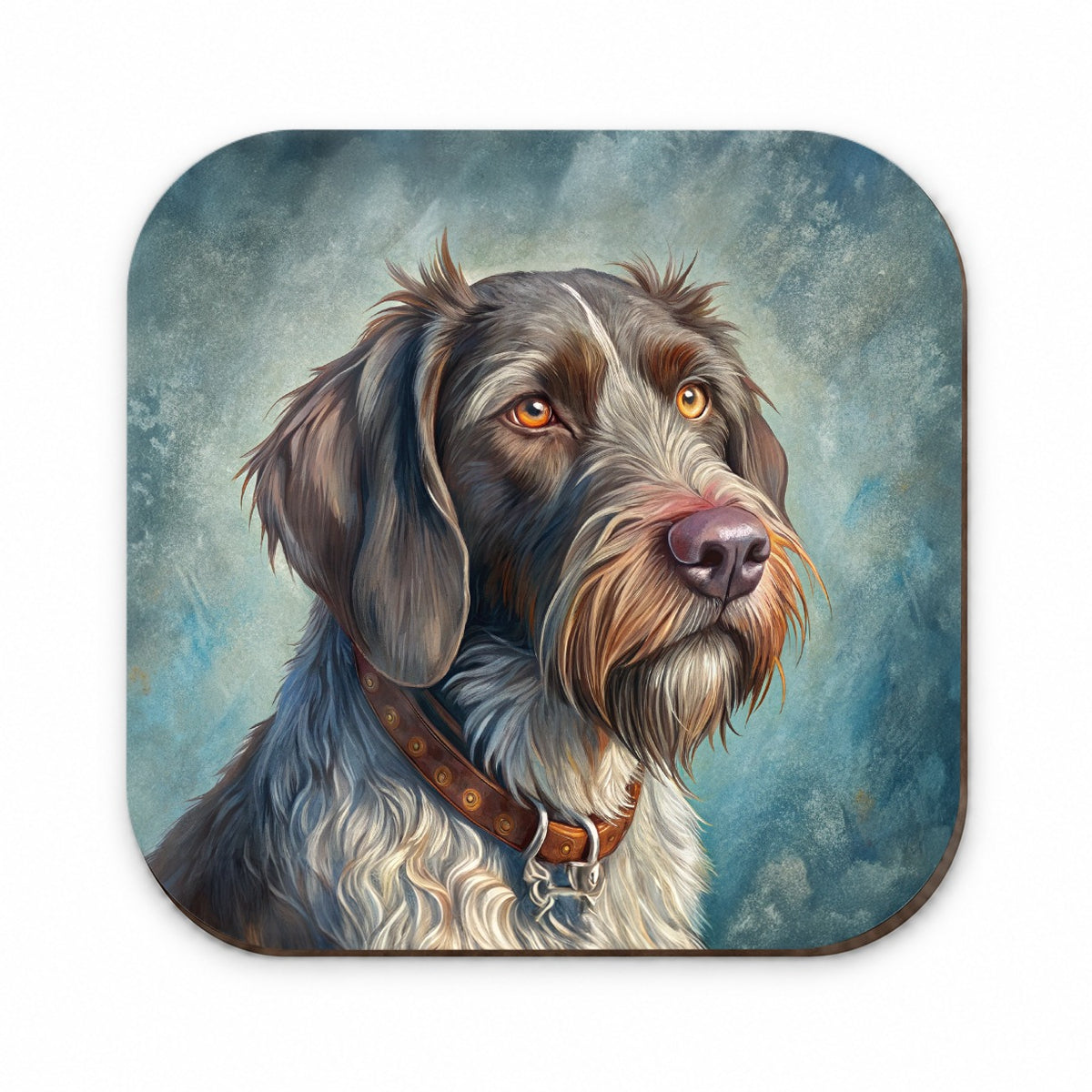 German Wirehaired Pointer Dog Illustration Fridge Magnet