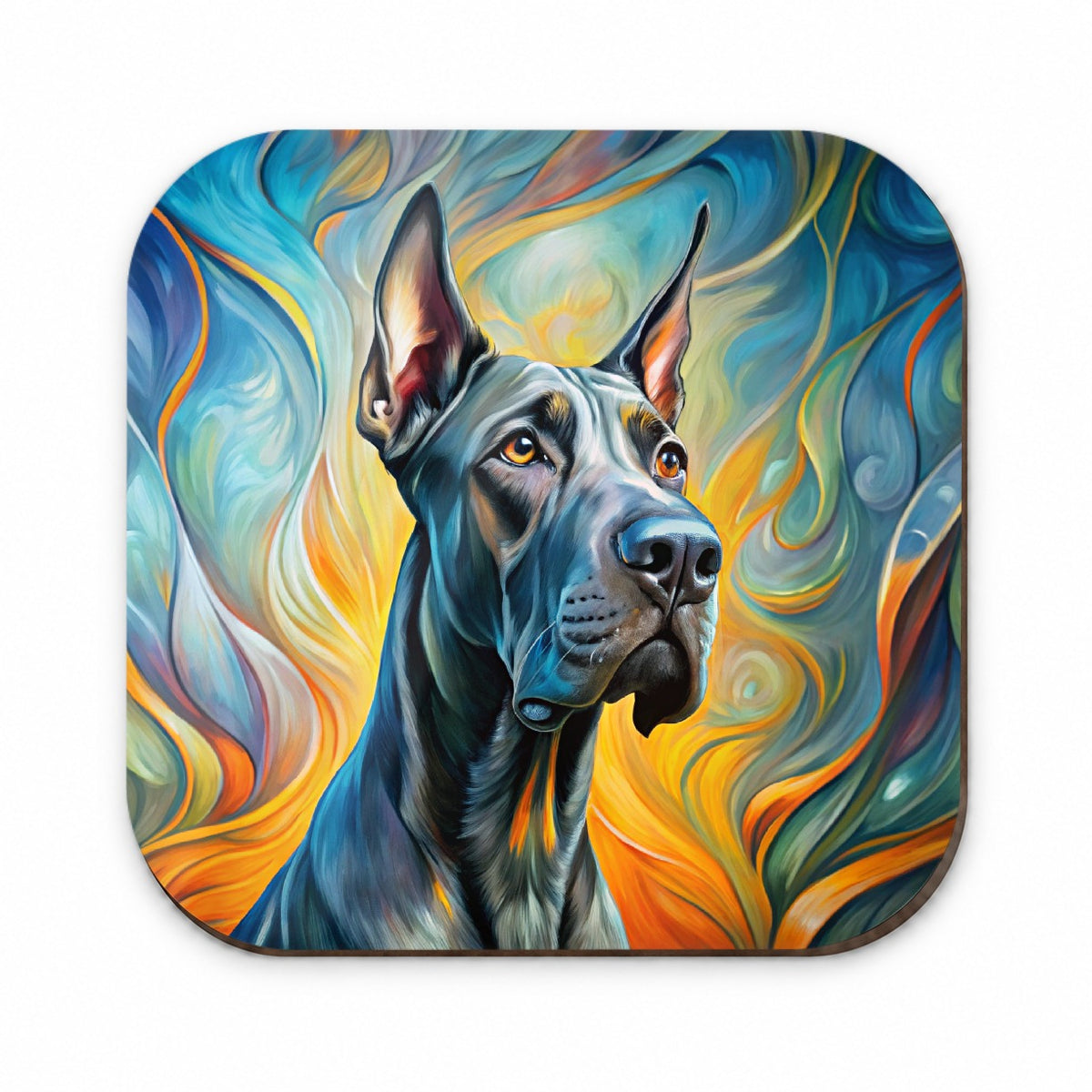 Great Dane Dog Abstract Art Fridge Magnet
