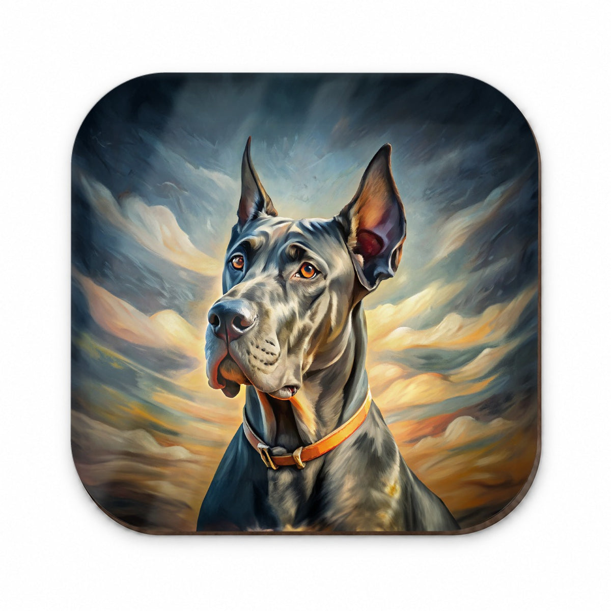 Great Dane Dog Expressionism Art Fridge Magnet