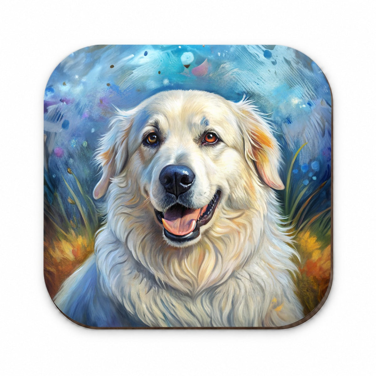 Great Pyrenees Dog Illustration Fridge Magnet