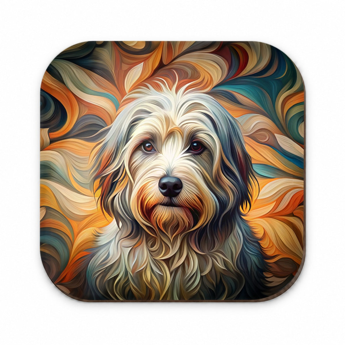 Havanese Dog Abstract Stylized Art Fridge Magnet