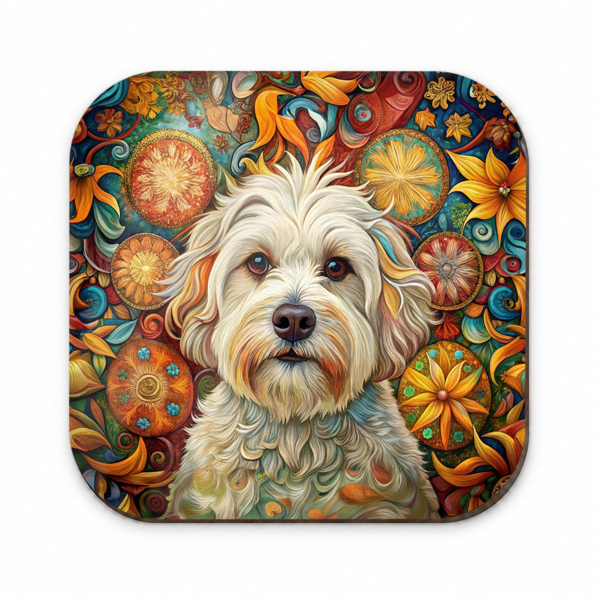 Havanese Dog Bohemian Art Fridge Magnet