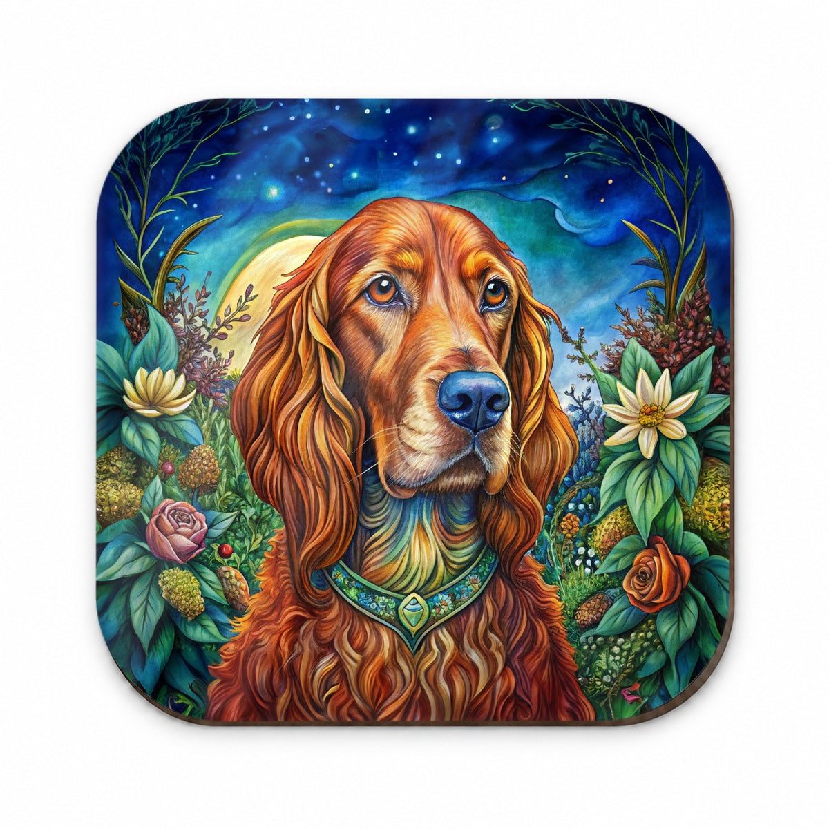 Irish Setter Dog Bohemian Art Fridge Magnet