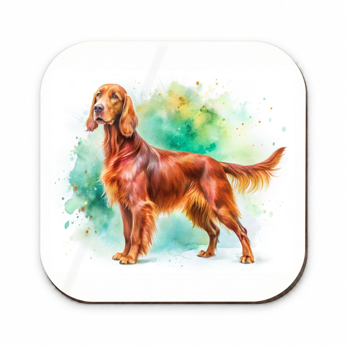 Irish Setter Dog Watercolor Style Fridge Magnet