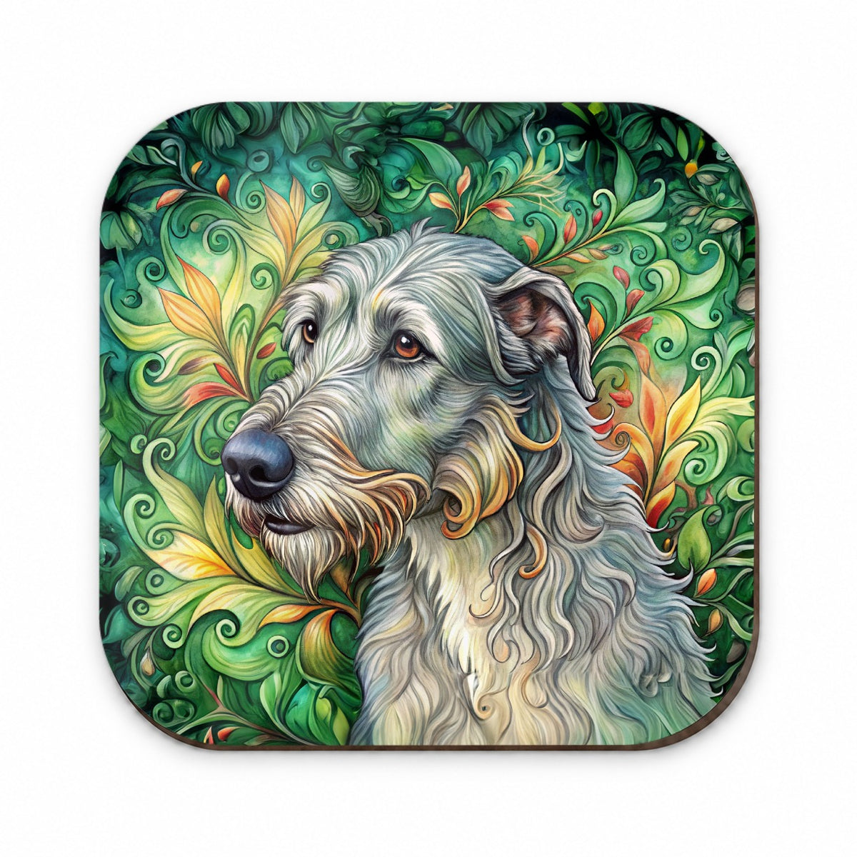 Irish Wolfhound Dog Art Nouveau Fridge Magnet