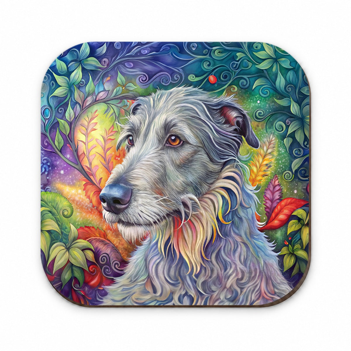 Irish Wolfhound Dog Bohemian Art Fridge Magnet