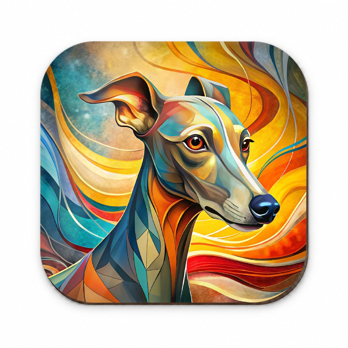 Italian Greyhound Dog Abstract Stylized Art Fridge Magnet
