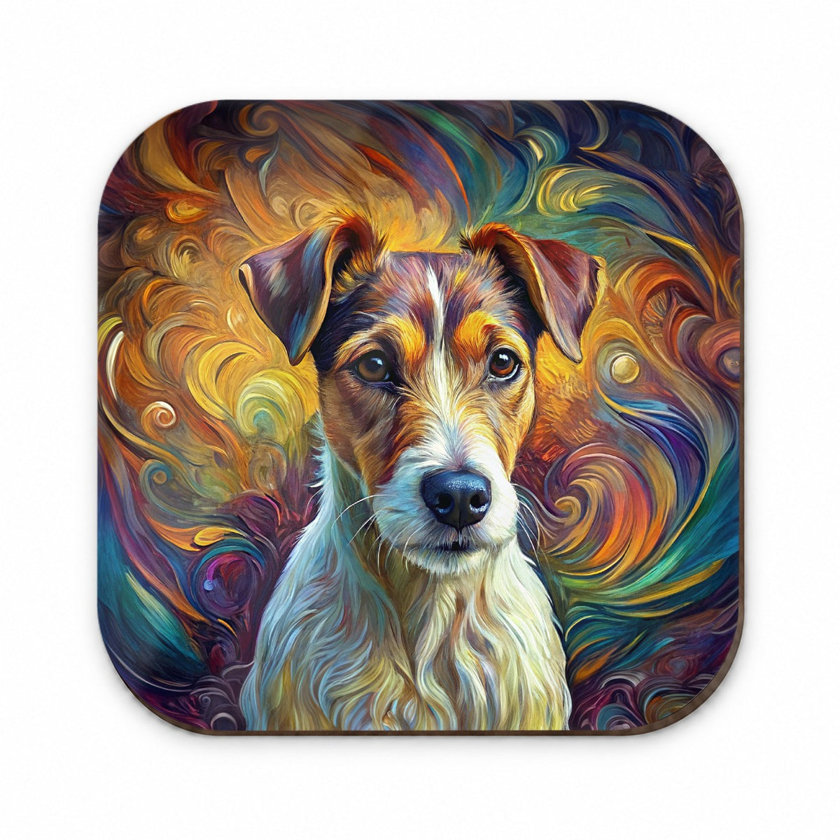 Jack Russell Terrier Dog Abstract Art Fridge Magnet