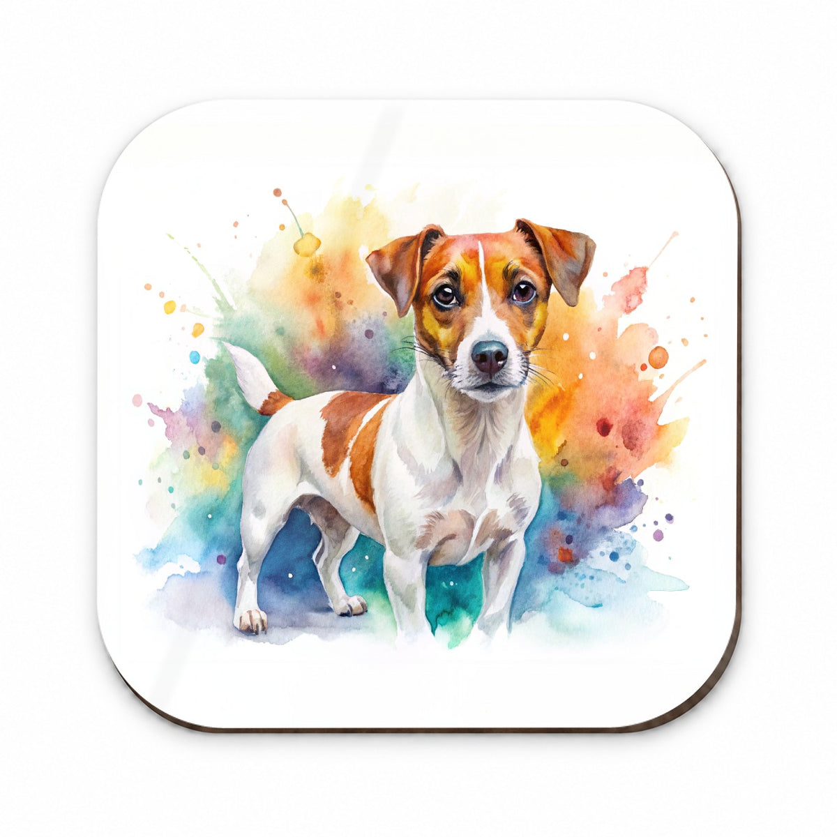 Jack Russell Terrier Dog Watercolor Style Fridge Magnet