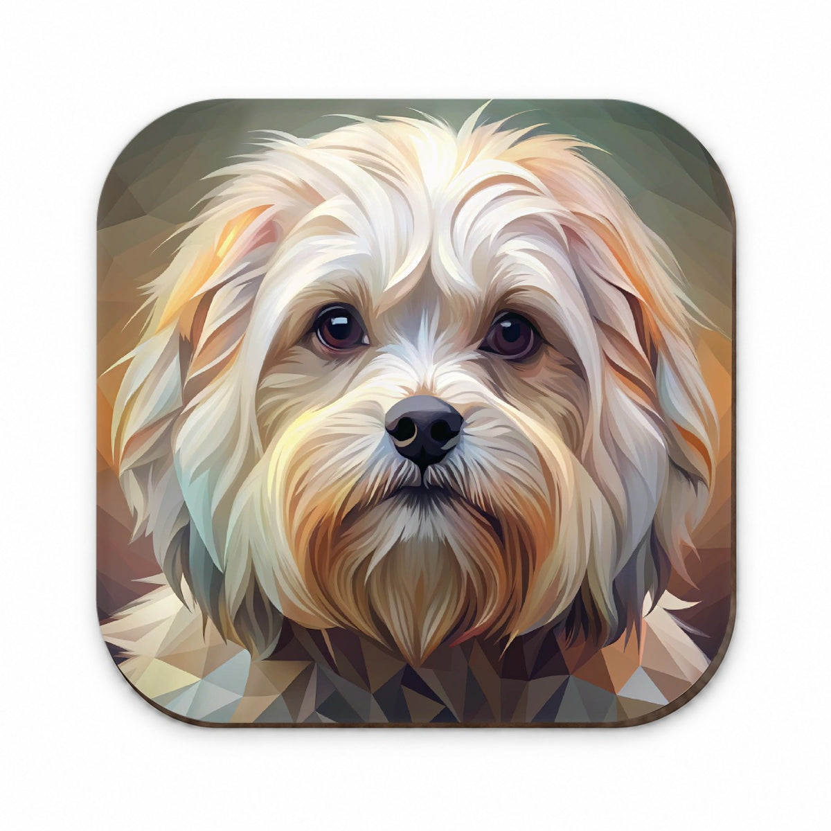 Maltese Dog Abstract Stylized Art Fridge Magnet