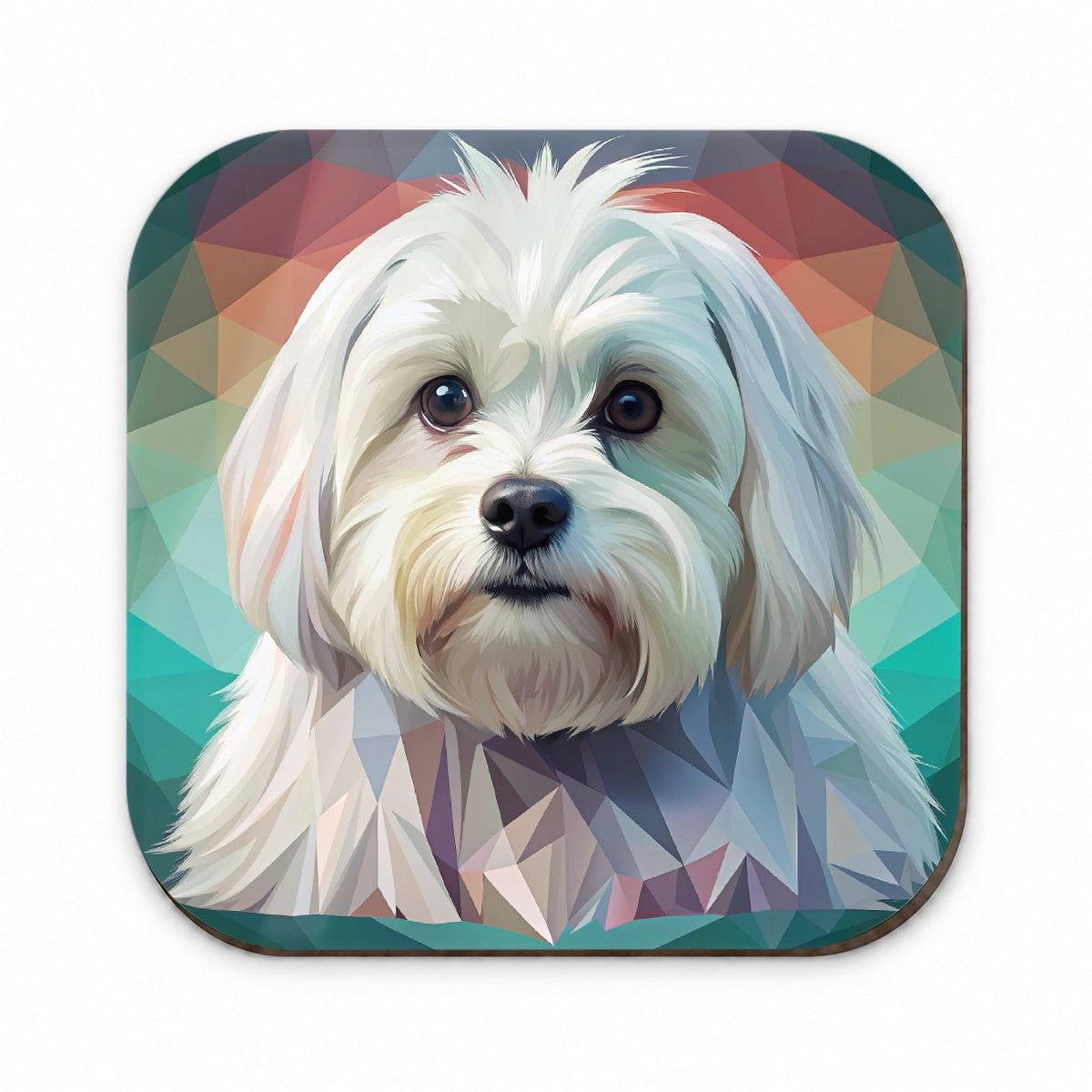 Maltese Dog Contemporary Art Fridge Magnet