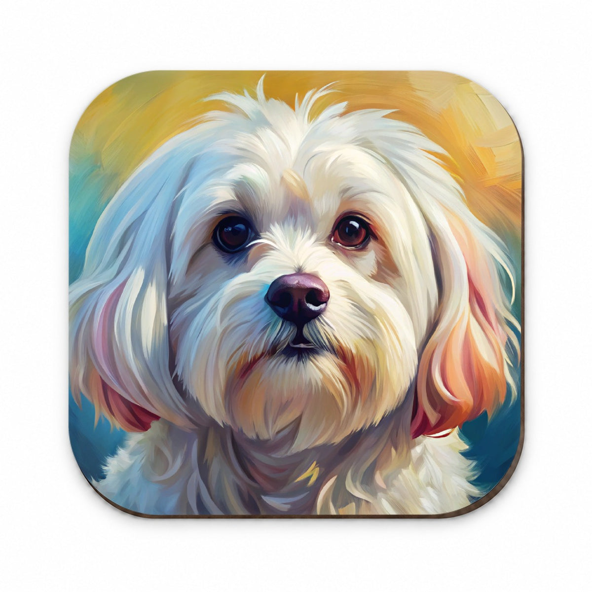 Maltese Dog Expressionism Art Fridge Magnet