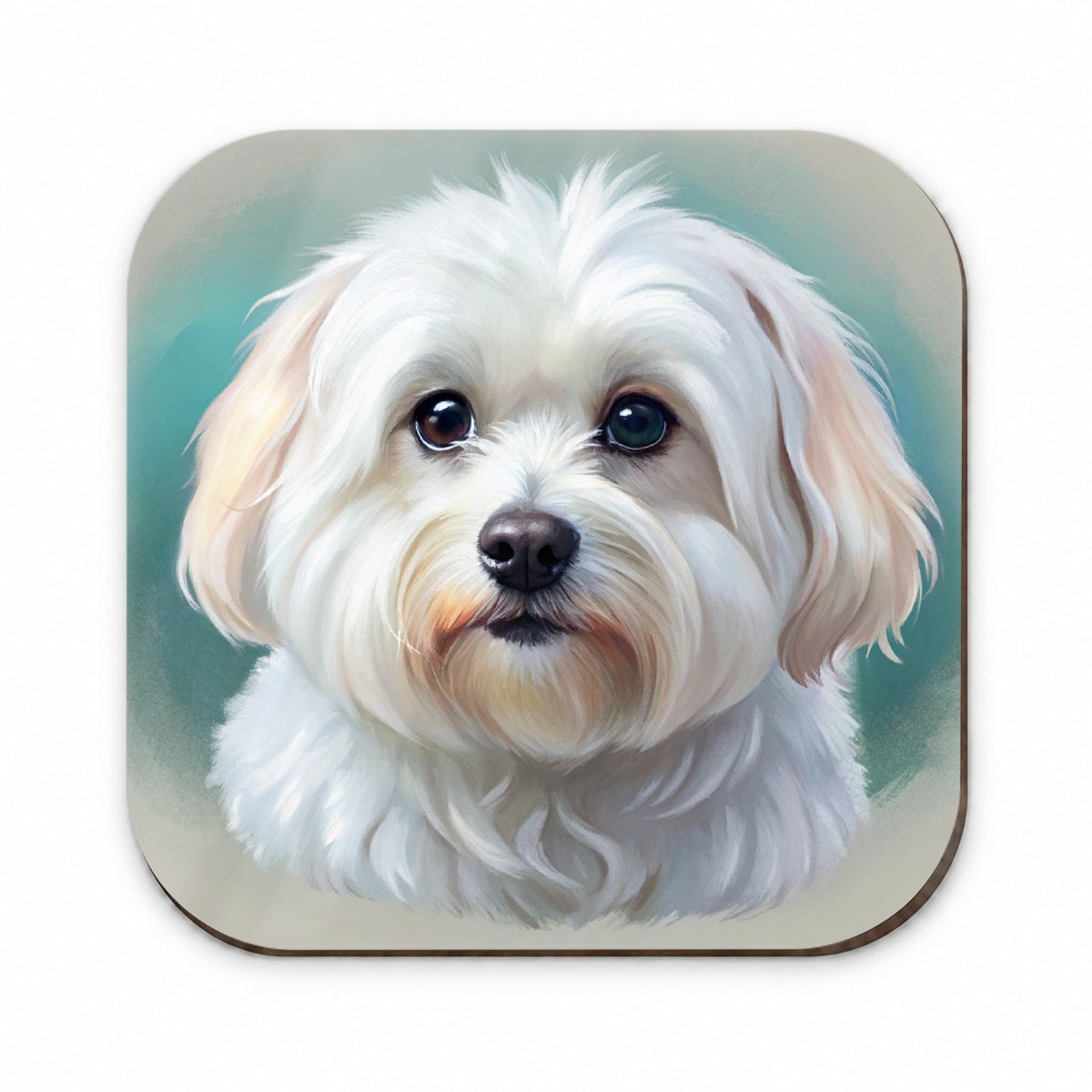 Maltese Dog Illustration Fridge Magnet