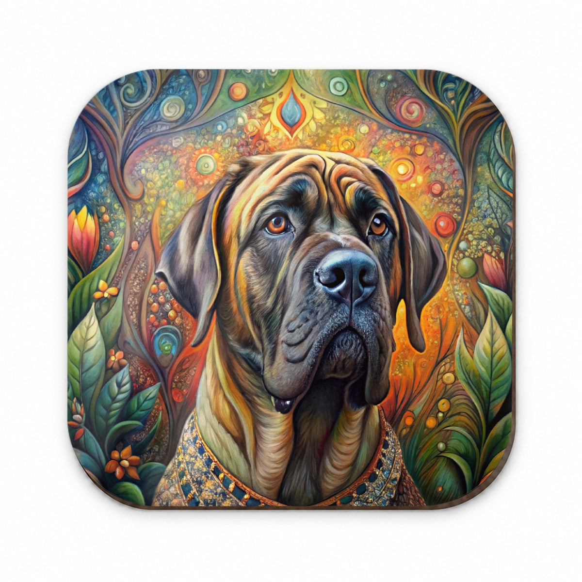 Mastiff Dog Bohemian Art Fridge Magnet