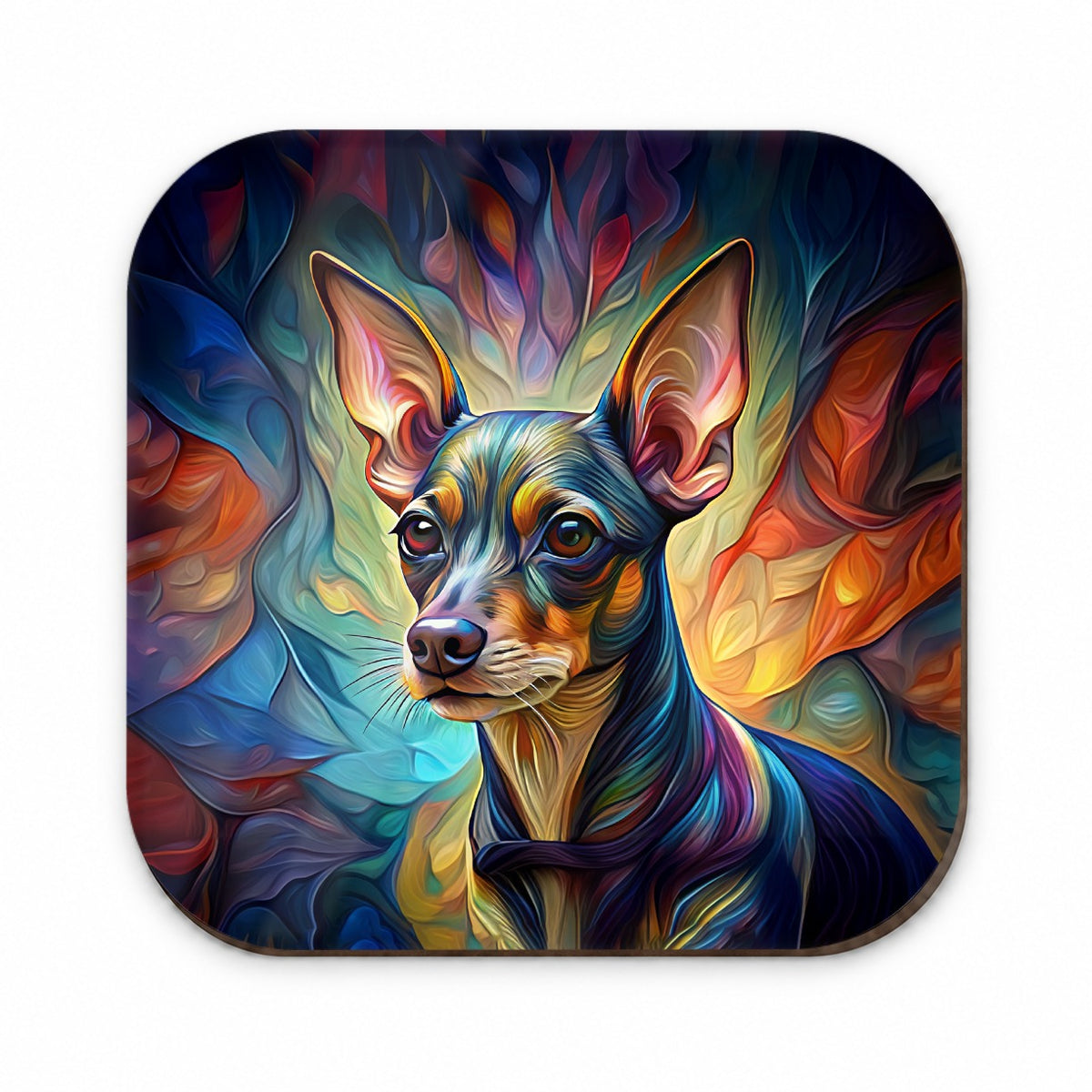 Miniature Pinscher Dog Abstract Stylized Art Fridge Magnet