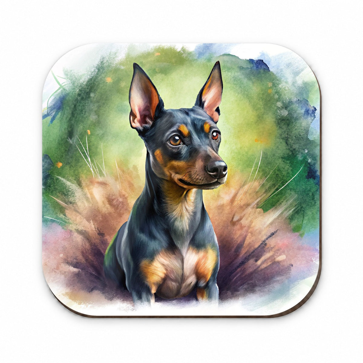 Miniature Pinscher Dog Illustration Fridge Magnet