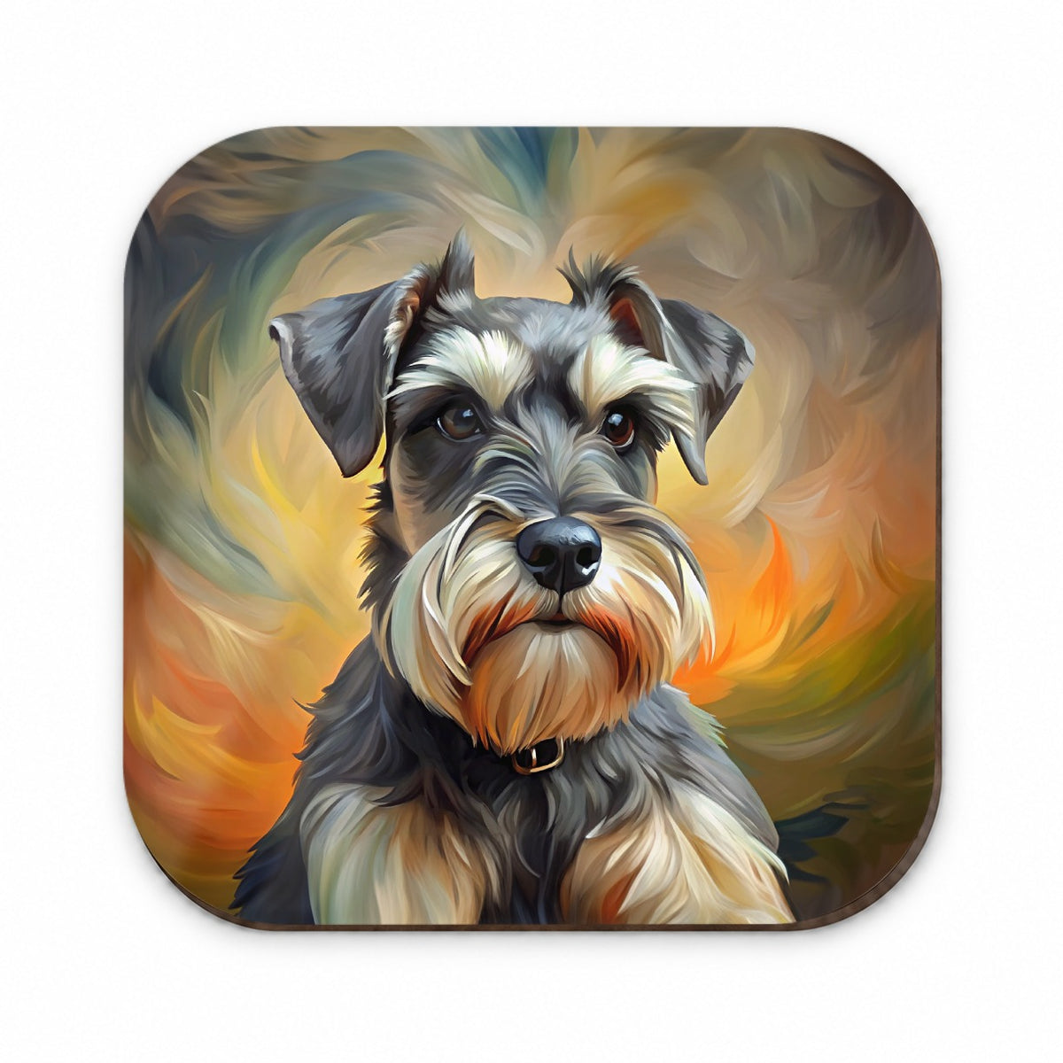 Miniature Schnauzer Dog Expressionism Art Fridge Magnet