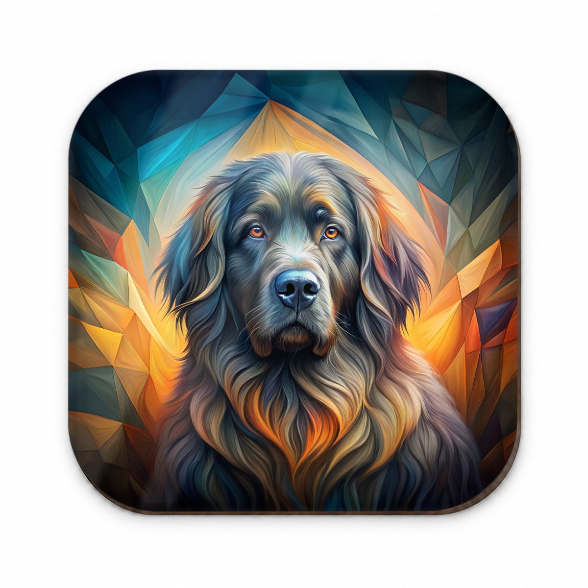 Newfoundland Dog Abstract Art Fridge Magnet