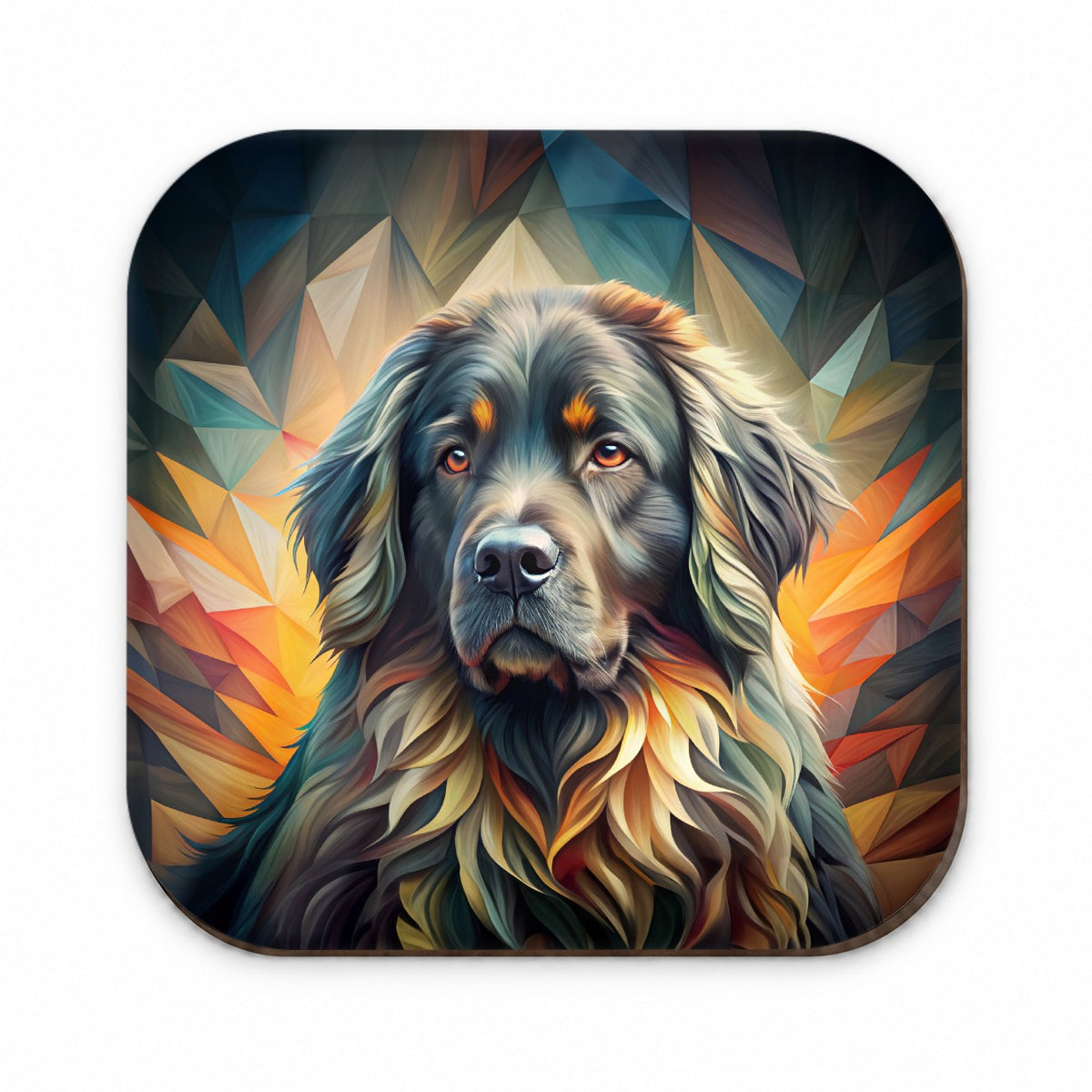 Newfoundland Dog Abstract Stylized Art Fridge Magnet