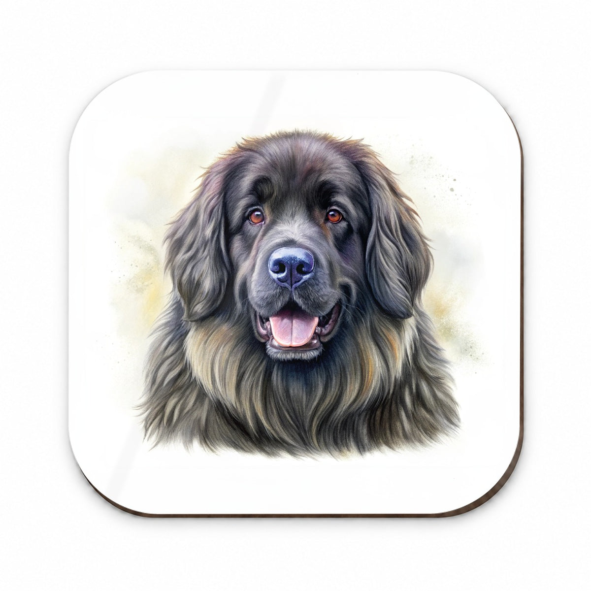 Newfoundland Dog Illustration Fridge Magnet