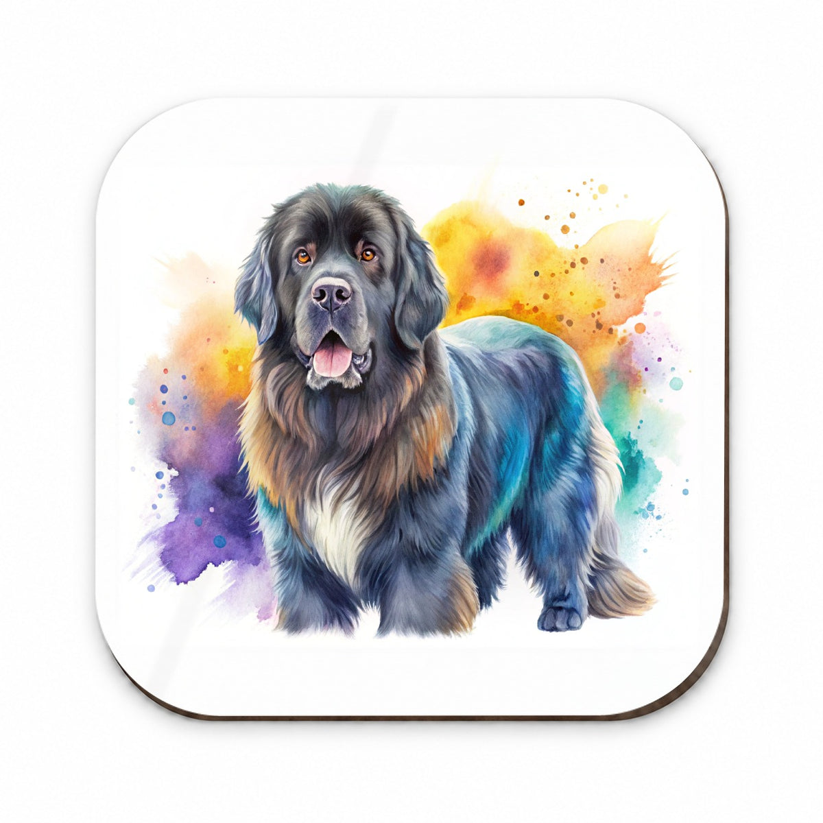 Newfoundland Dog Watercolor Style Fridge Magnet