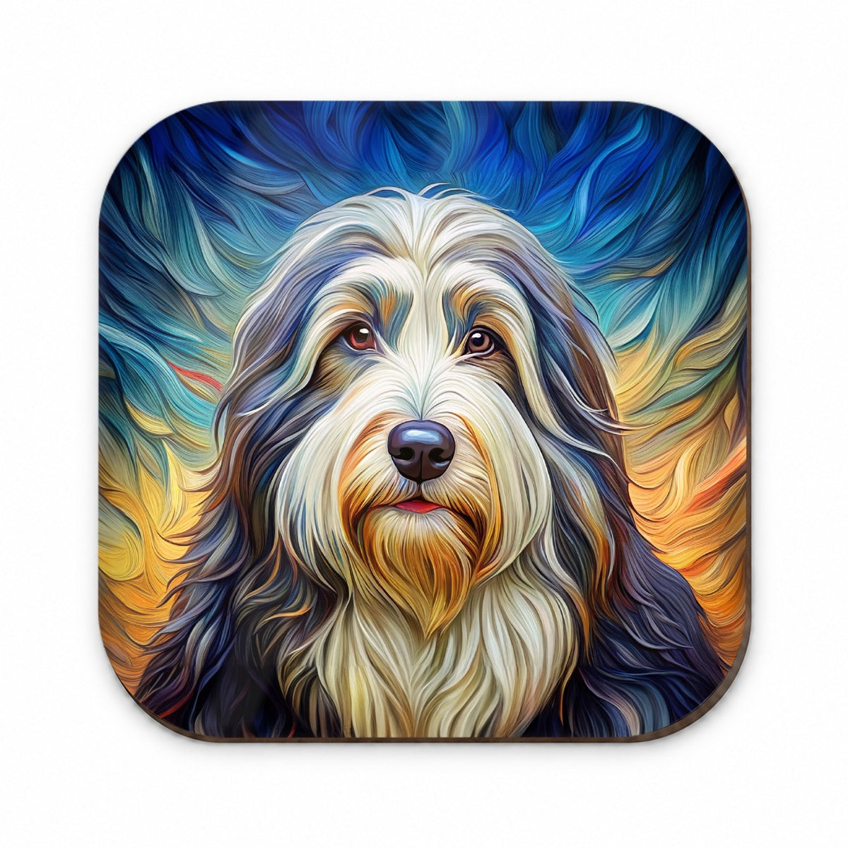 Old English Sheepdog Dog Expressionism Art Fridge Magnet