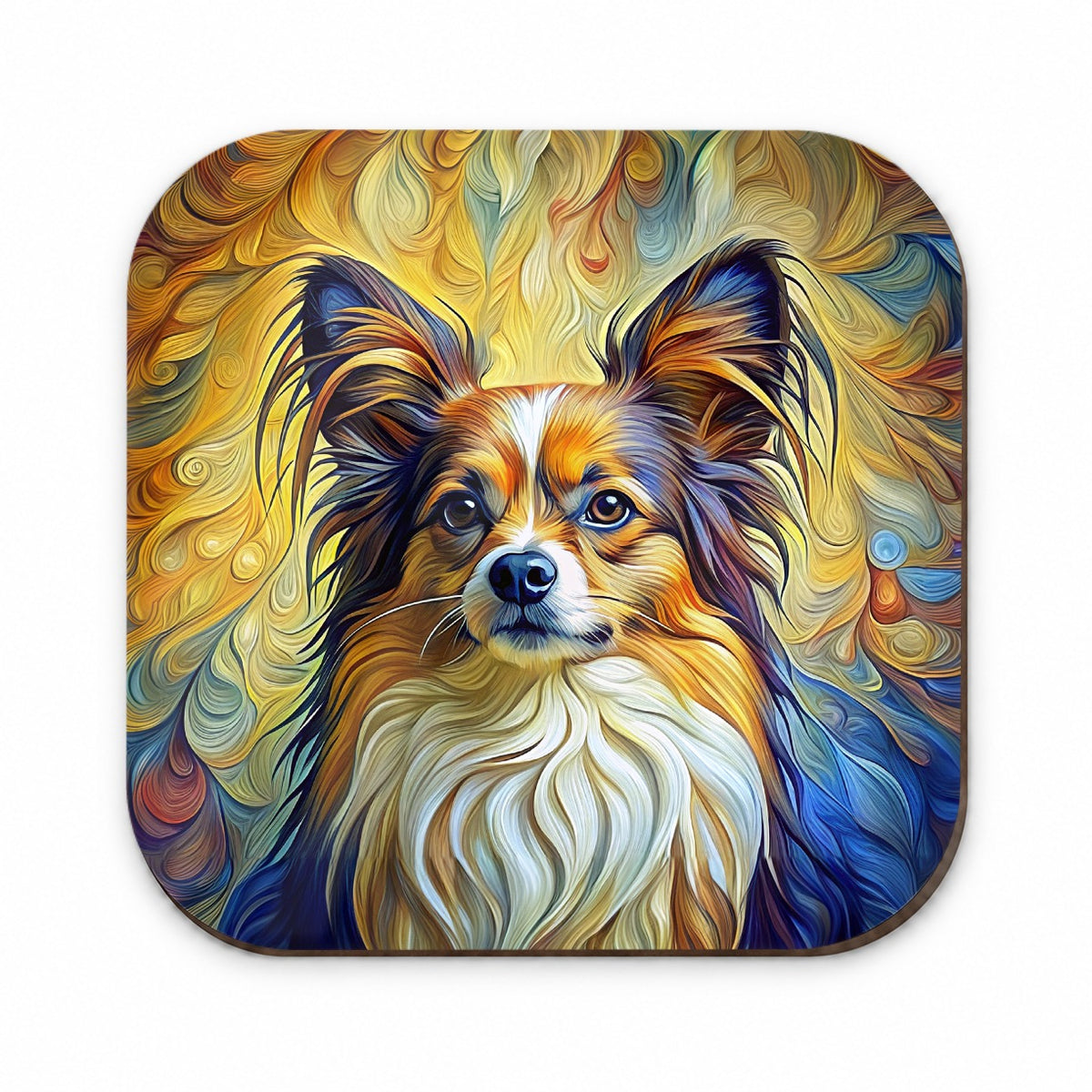 Papillon Dog Expressionism Art Fridge Magnet