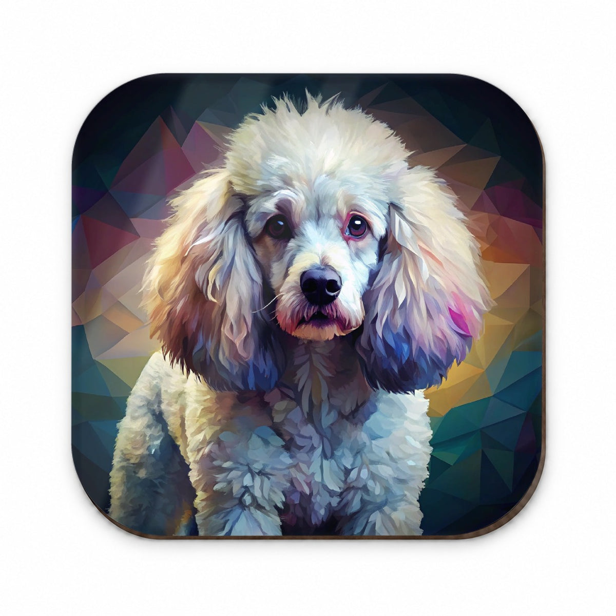 Poodle Dog Abstract Stylized Art Fridge Magnet