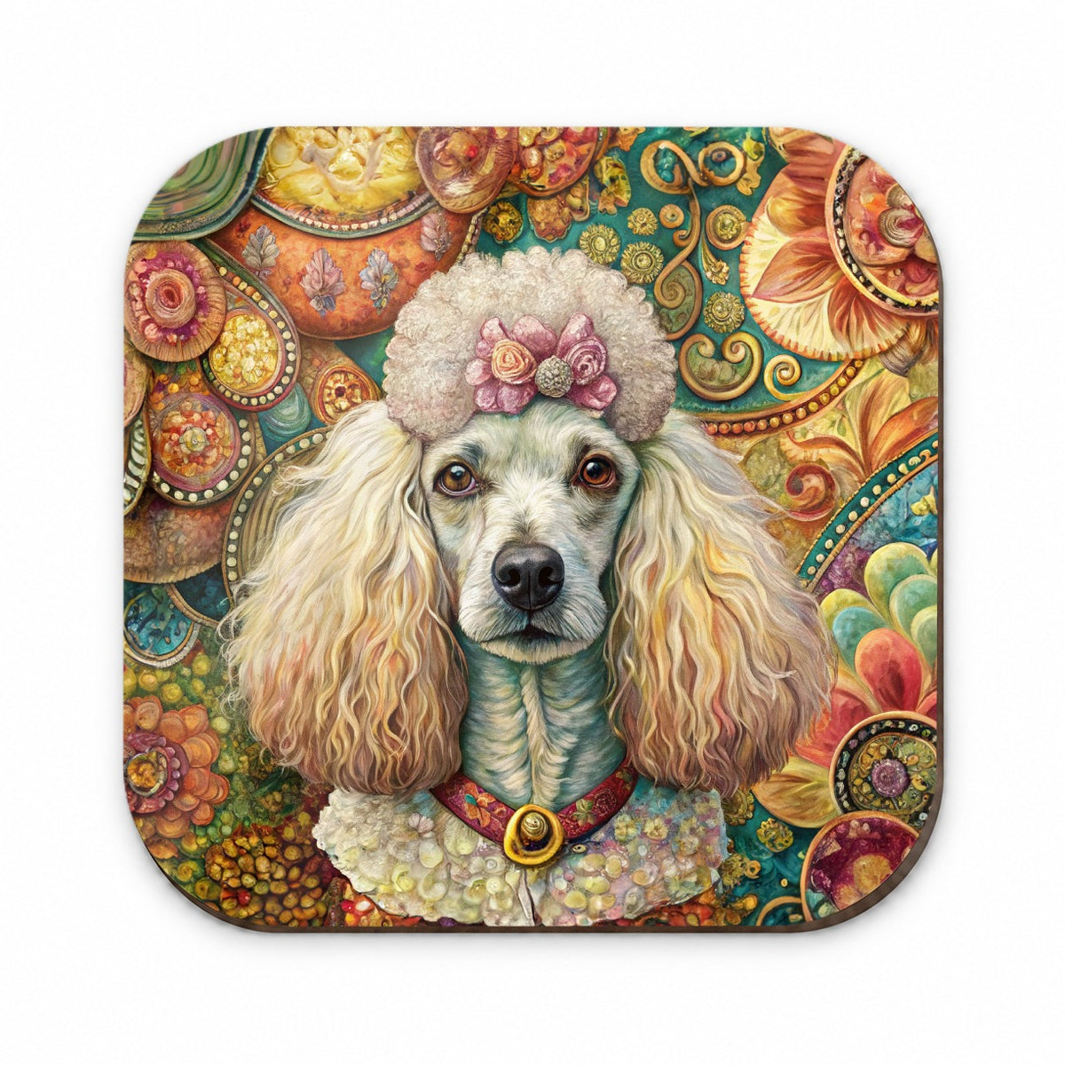 Poodle Dog French Bohemian Art Fridge Magnet