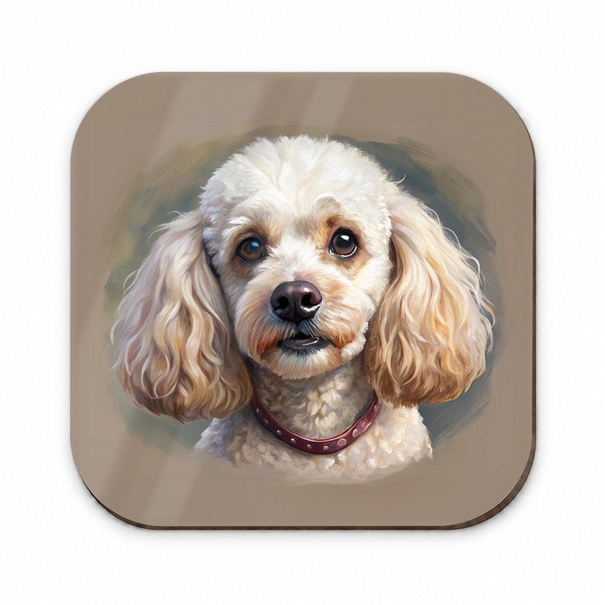 Poodle Dog Illustration Fridge Magnet