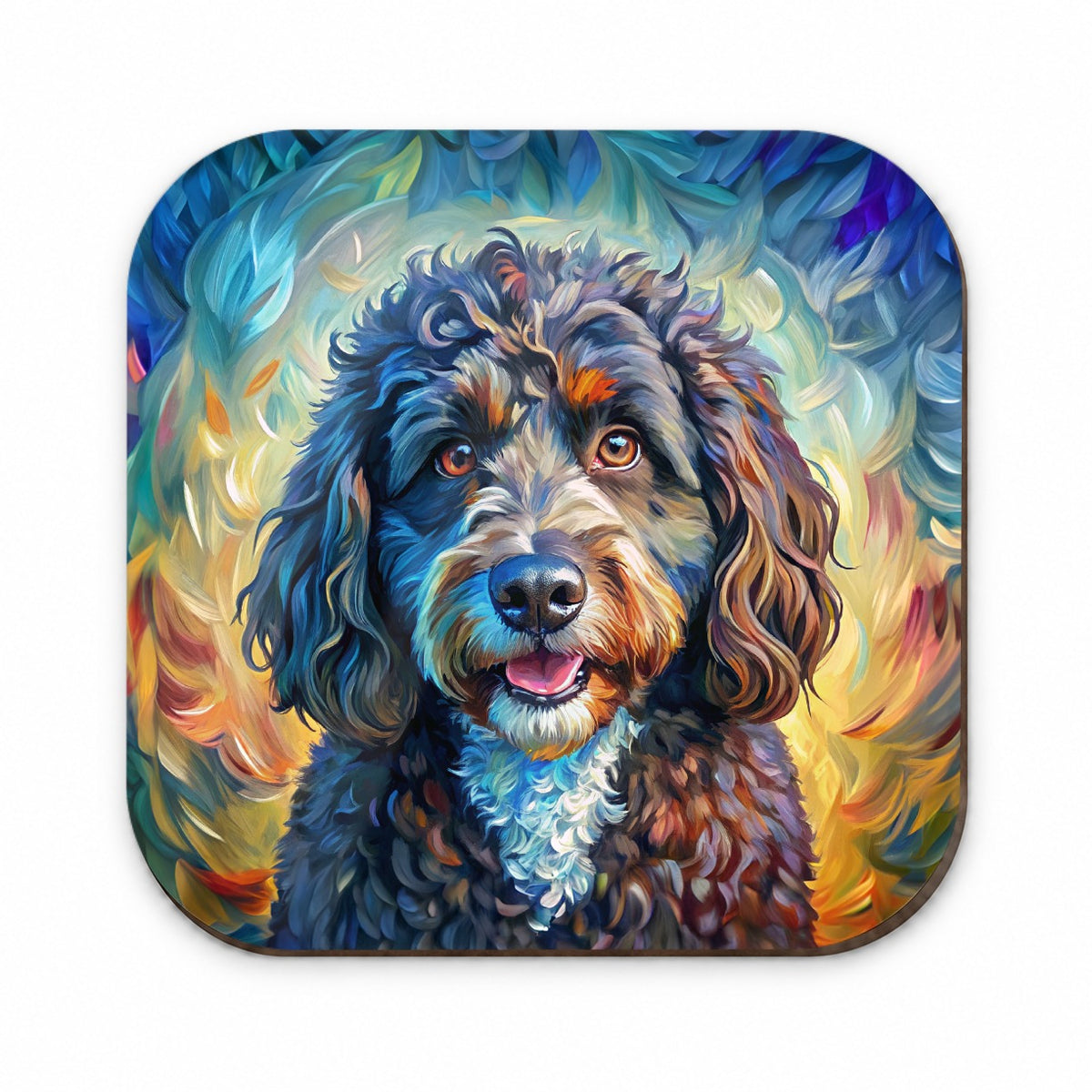 Portuguese Water Dog Expressionism Art Fridge Magnet