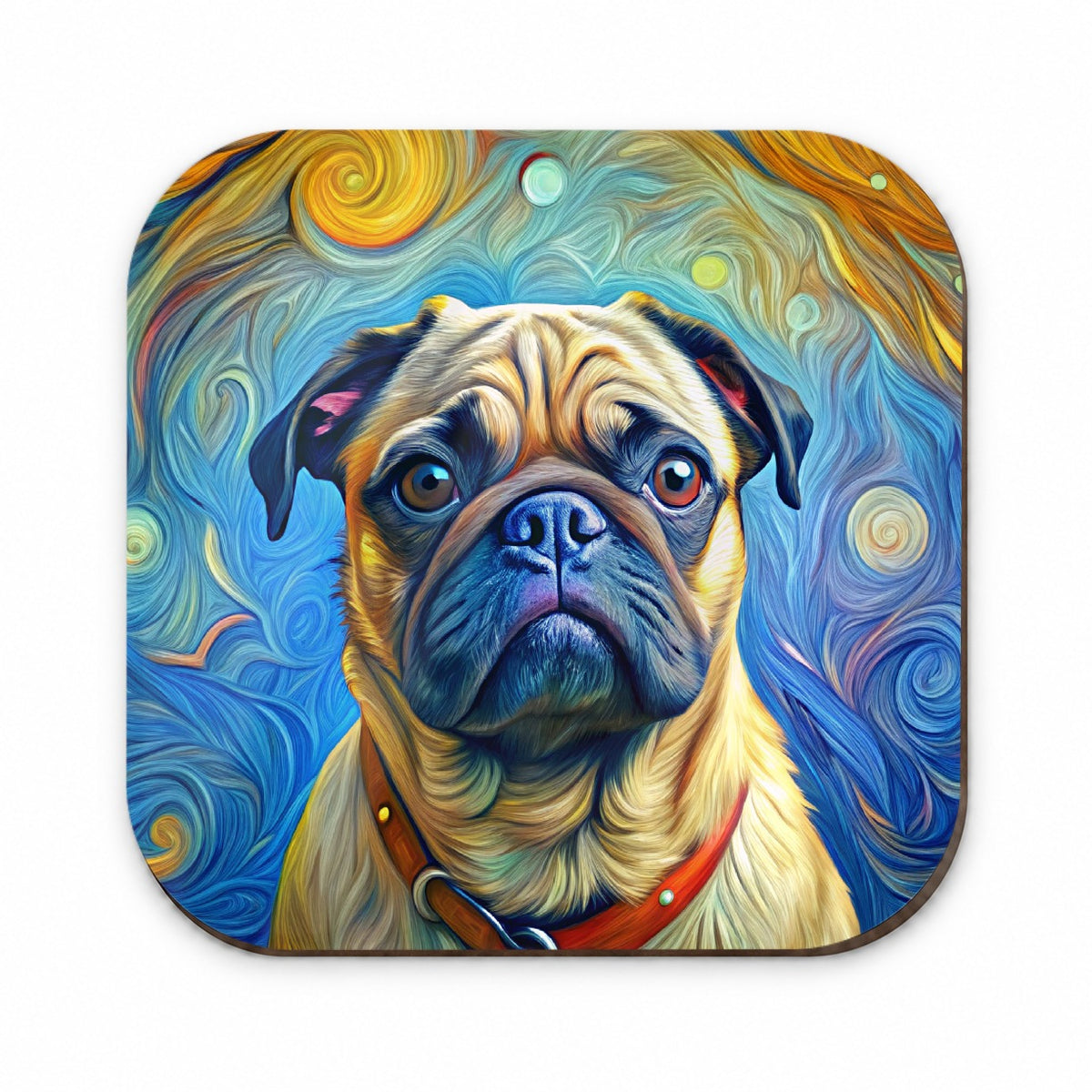 Pug Dog Expressionism Art Fridge Magnet