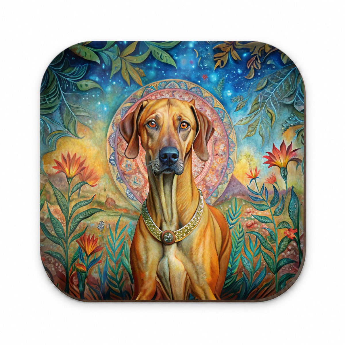 Rhodesian Ridgeback Dog Bohemian Art Fridge Magnet