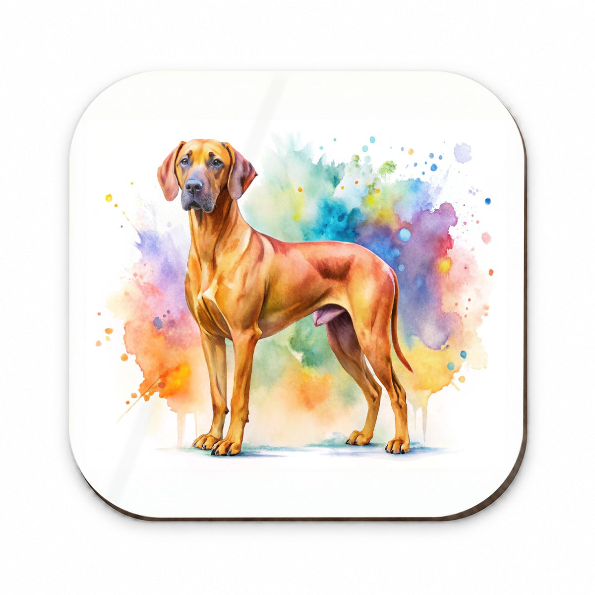Rhodesian Ridgeback Dog Watercolor Style Fridge Magnet
