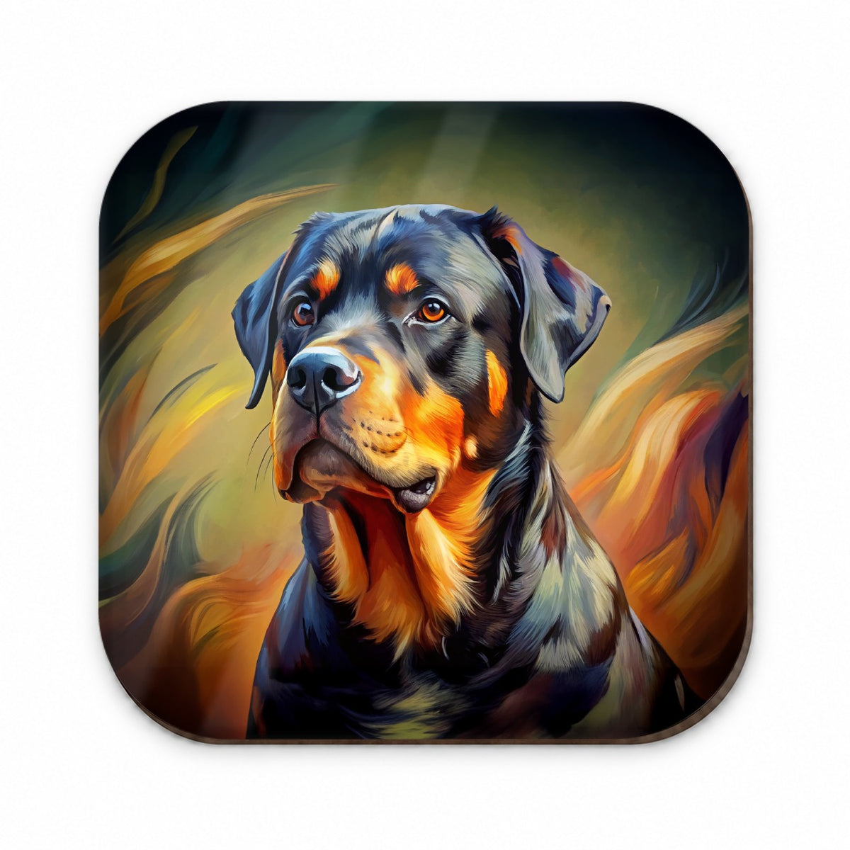 Rottweiler Dog Expressionism Art Fridge Magnet
