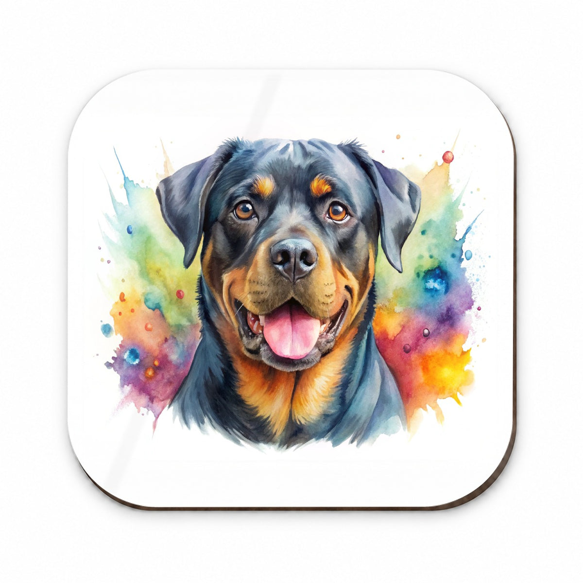 Rottweiler Dog Watercolor Style Fridge Magnet