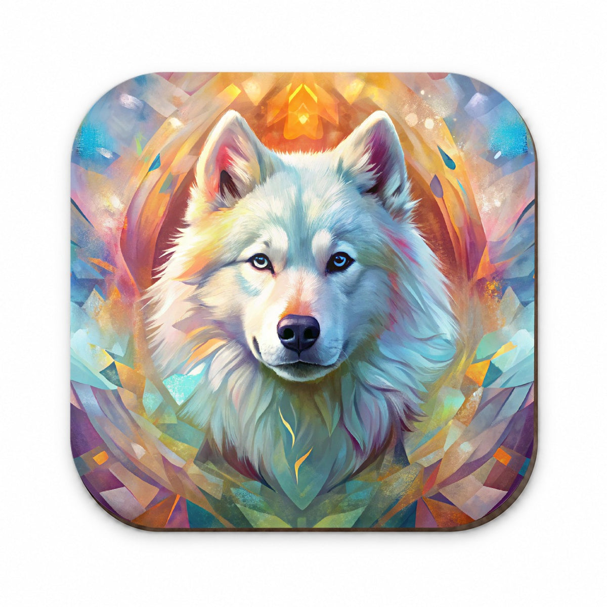 Samoyed Dog Abstract Art Fridge Magnet