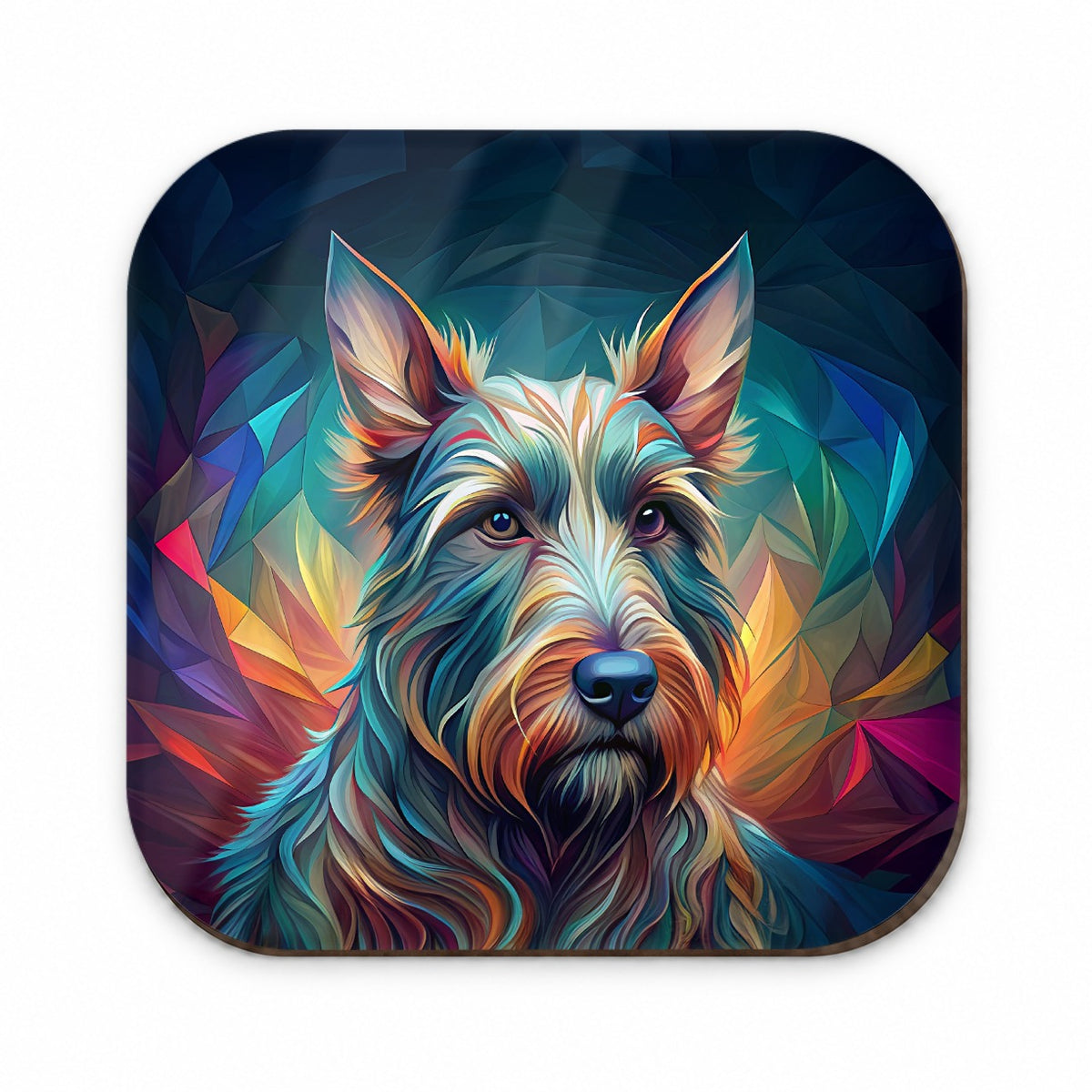 Scottish Terrier Dog Abstract Stylized Art Fridge Magnet
