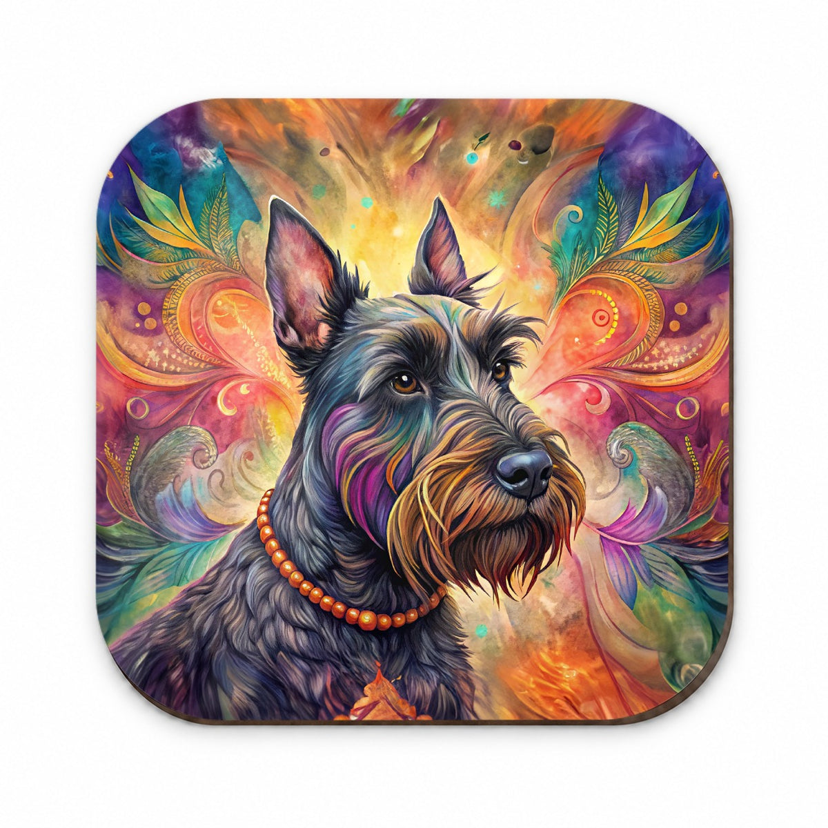 Scottish Terrier Dog Bohemian Art Fridge Magnet
