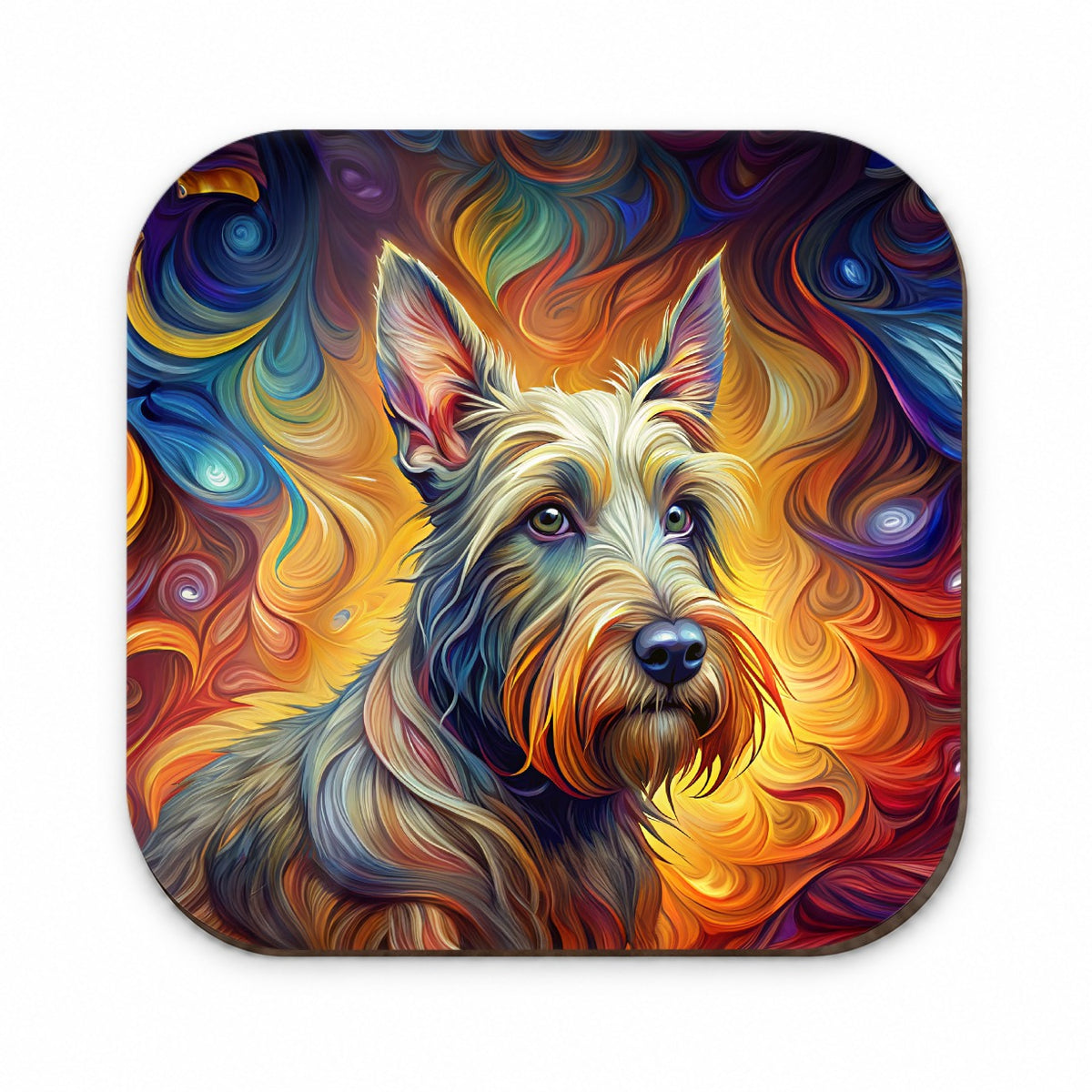 Scottish Terrier Dog Expressionism Art Fridge Magnet