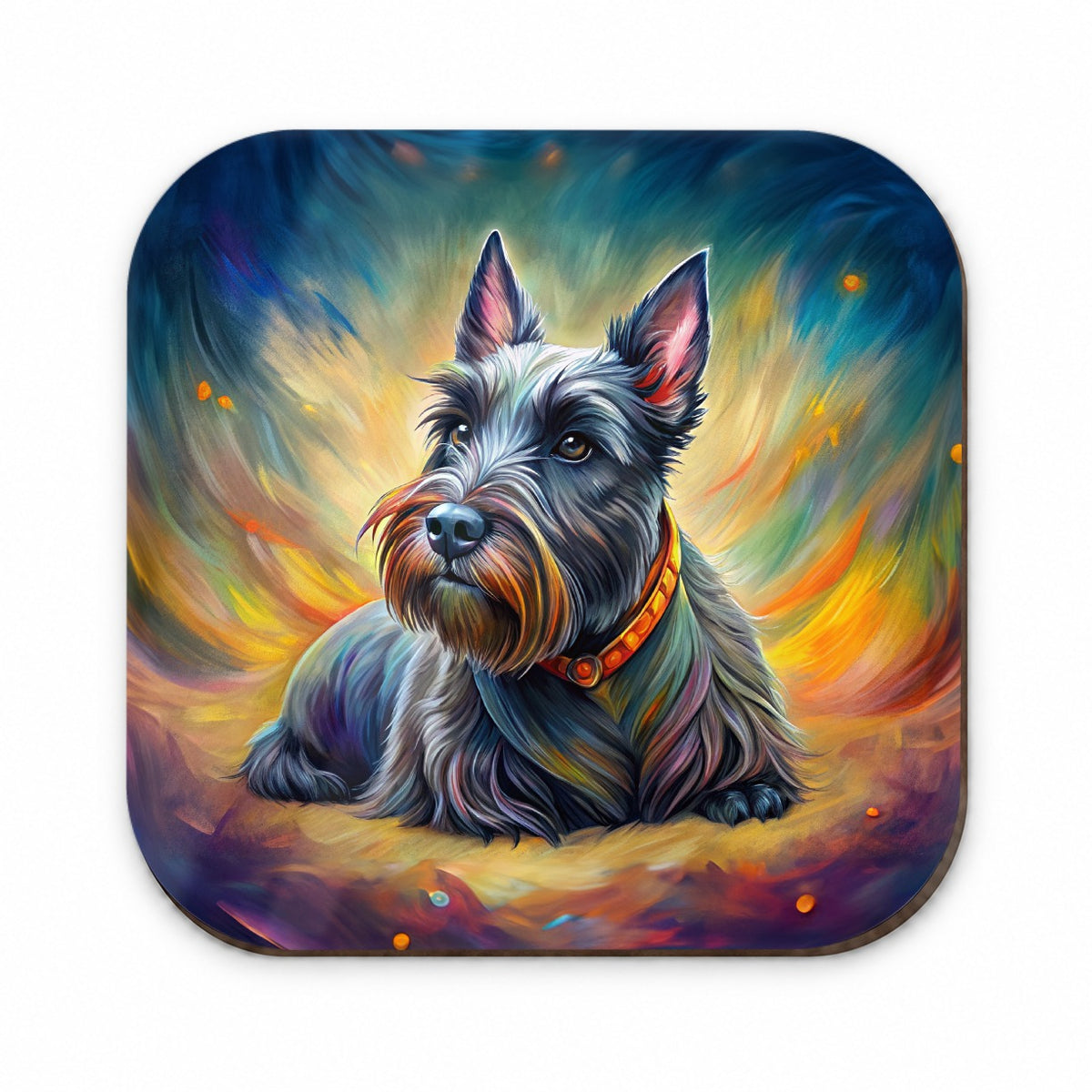 Scottish Terrier Dog Illustration Fridge Magnet