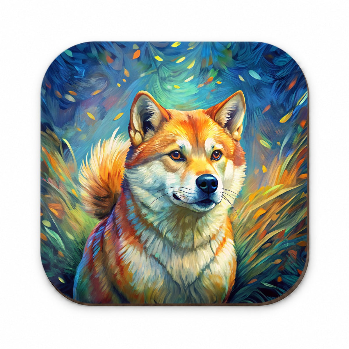 Shiba Inu Dog Expressionism Art Fridge Magnet