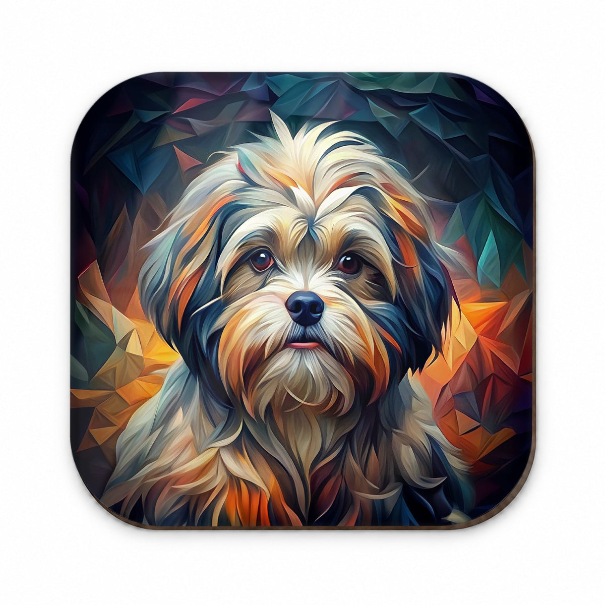 Shih Tzu Dog Abstract Art Fridge Magnet