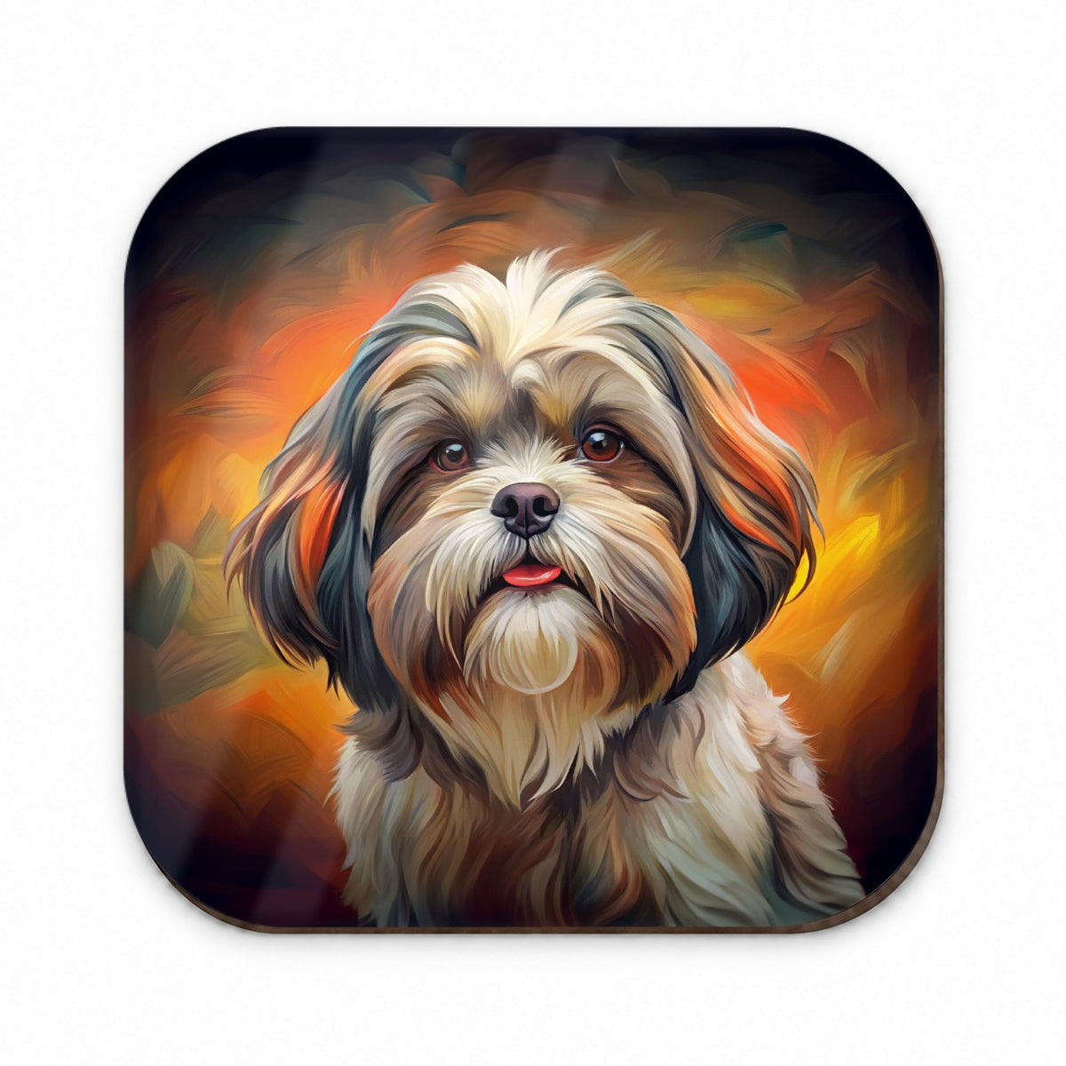 Shih Tzu Dog Expressionism Art Fridge Magnet