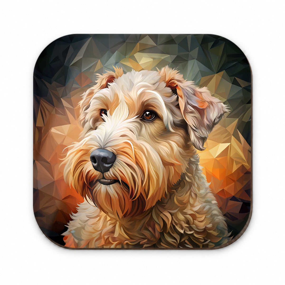 Soft Coated Wheaten Terrier Dog Abstract Stylized Art Fridge Magnet