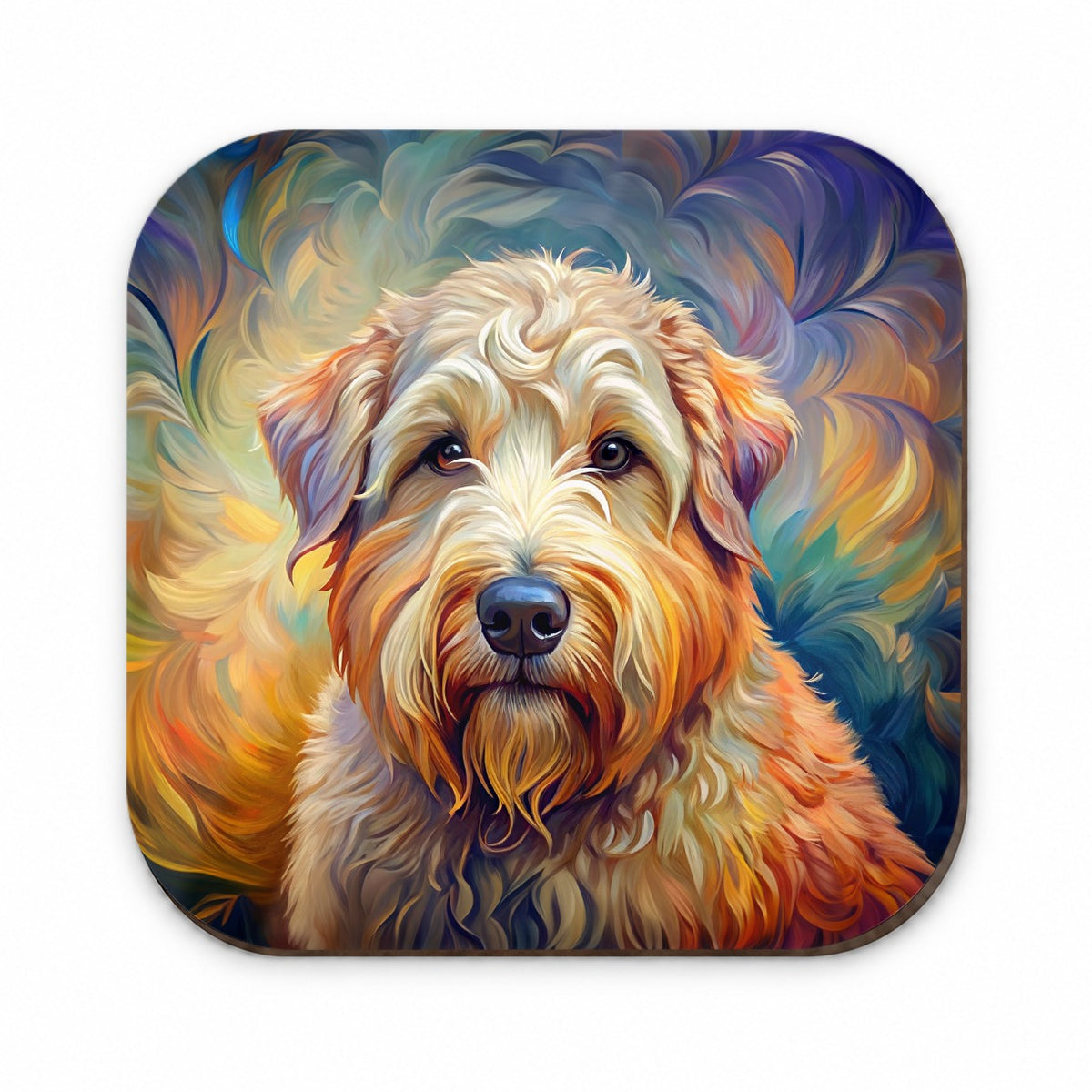 Soft Coated Wheaten Terrier Dog Expressionism Art Fridge Magnet