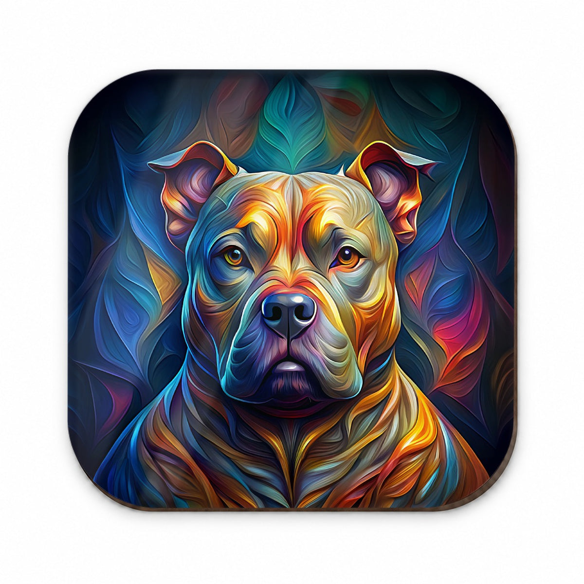 Staffordshire Bull Terrier Staffy Dog Abstract Stylized Art Fridge Magnet