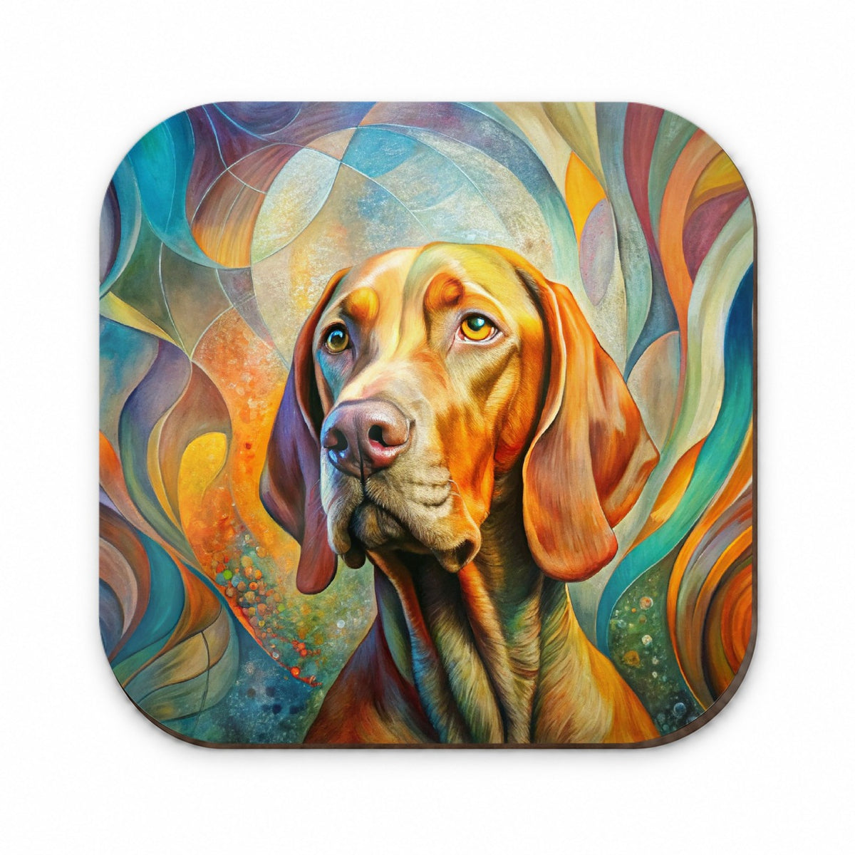 Vizsla Dog Abstract Art Fridge Magnet